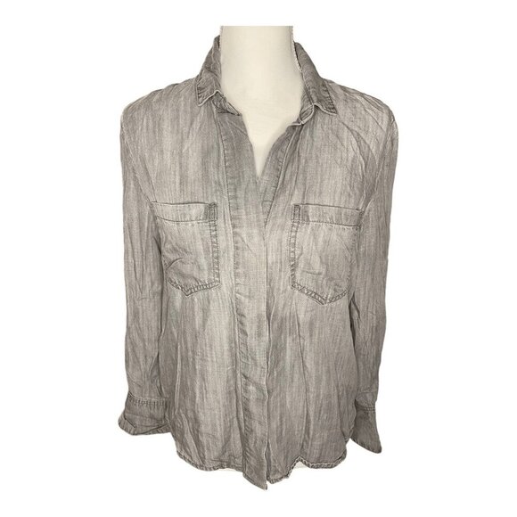 Bella Dahl Tops - Bella Dahl split back tail shirt in gray size M ✨